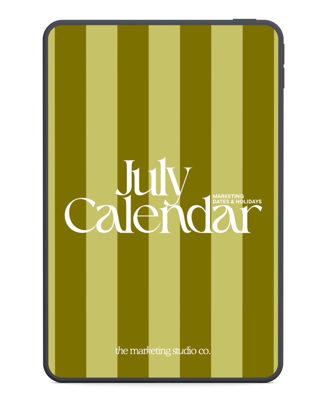 July Marketing Dates & Holidays Calendar