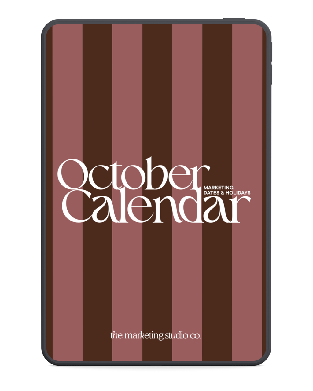 October Marketing Dates & Holidays Calendar