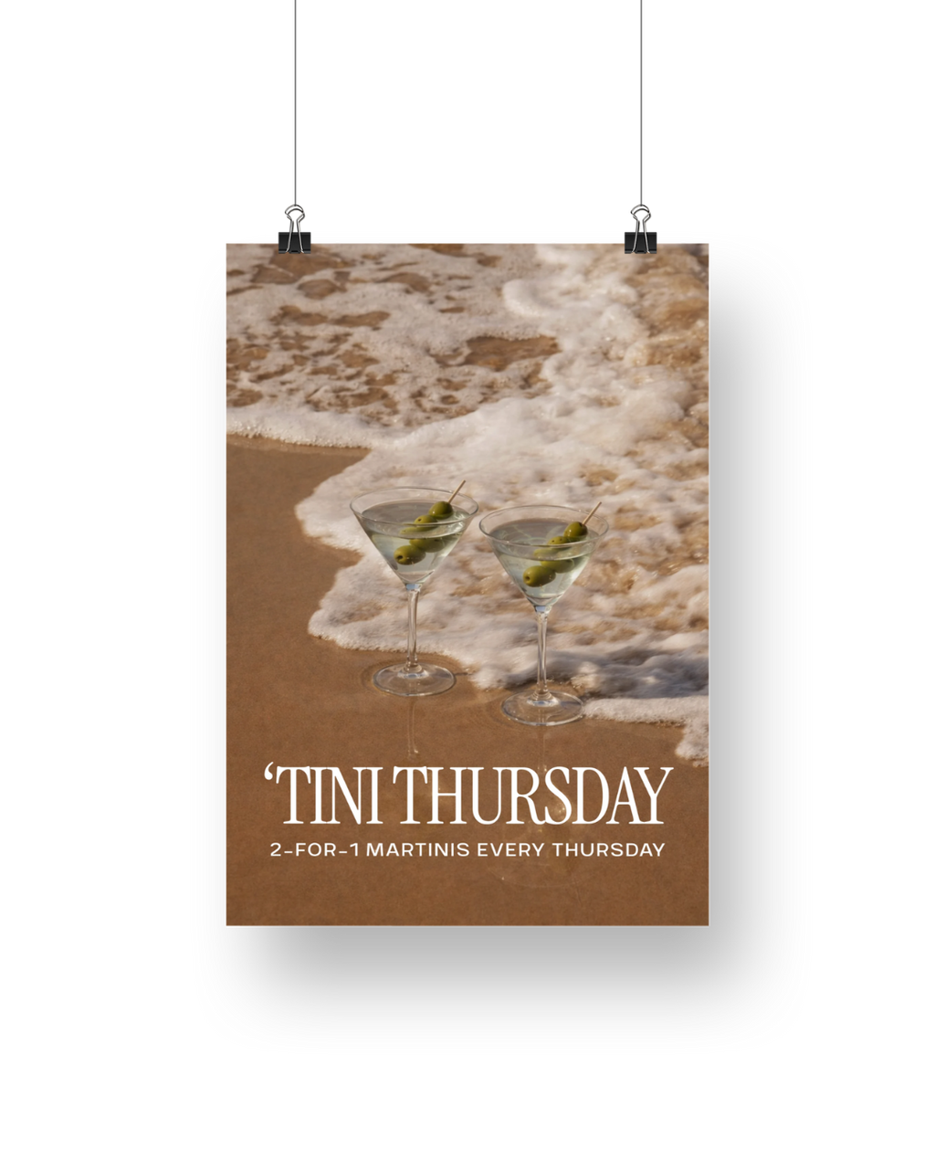Capri 'Tini Promotion Signage