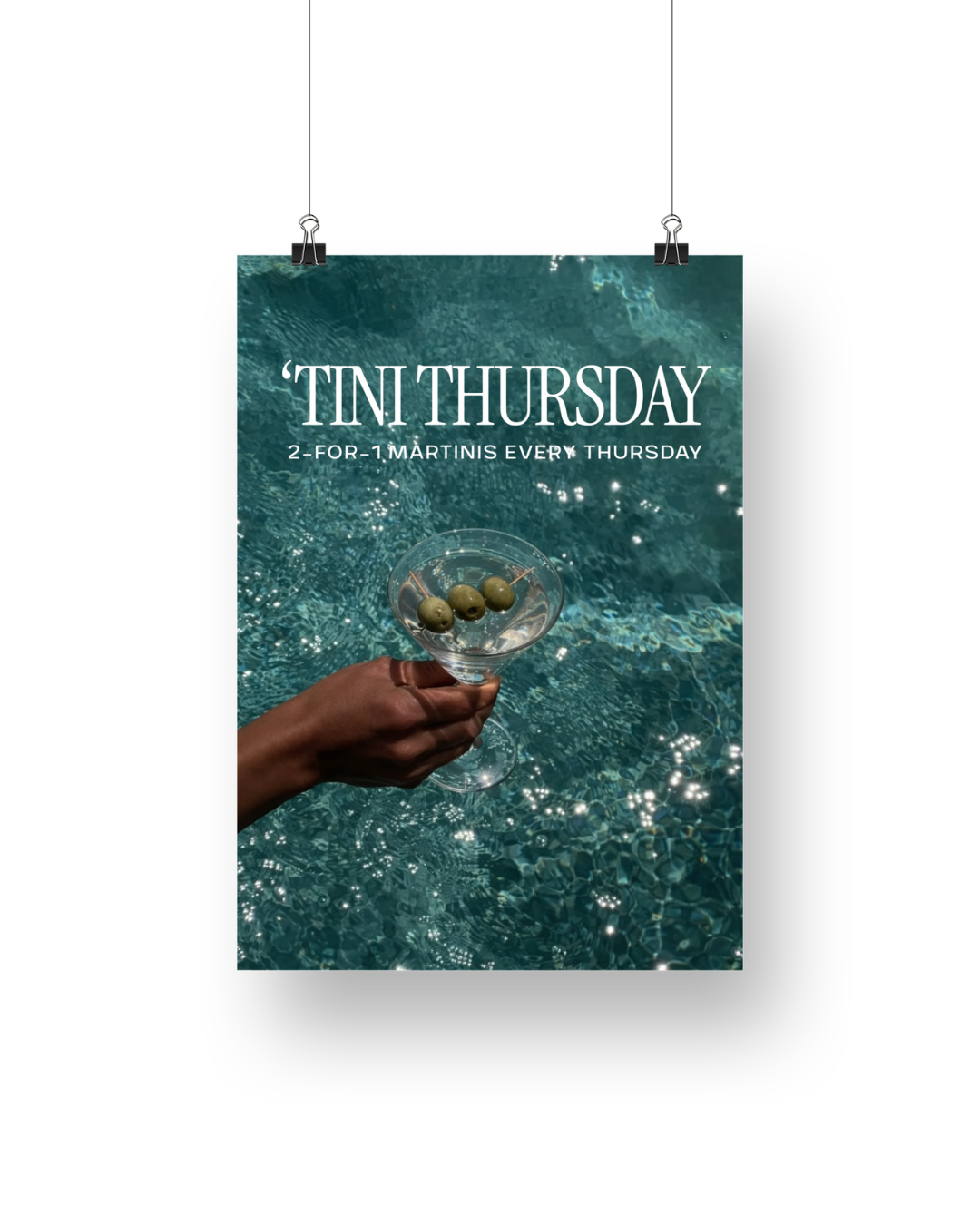 Capri 'Tini Promotion Signage