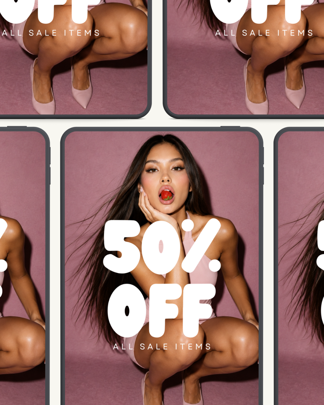 Lola No 1. Percent Off Sale Signage