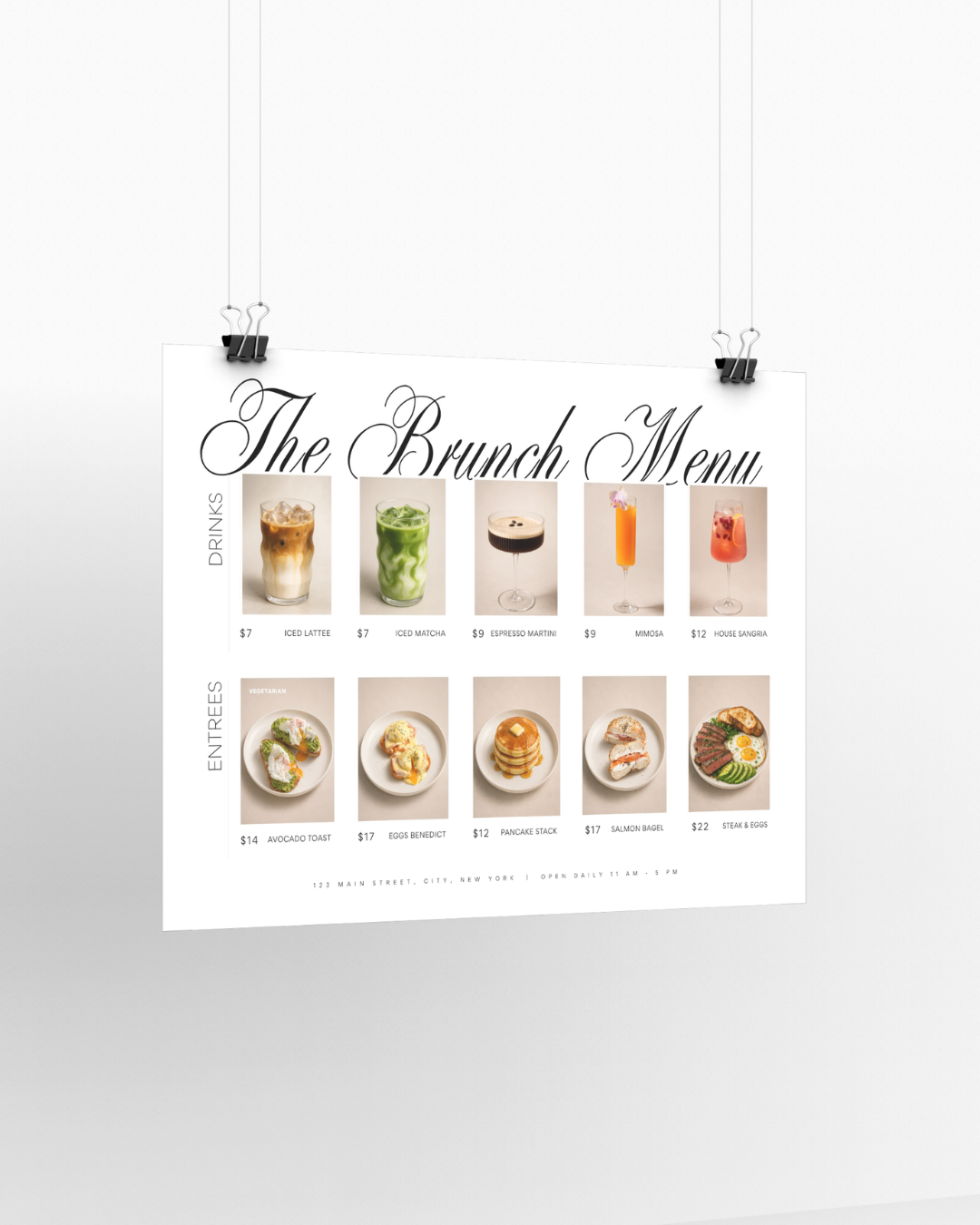 Mitzi Brunch Menu