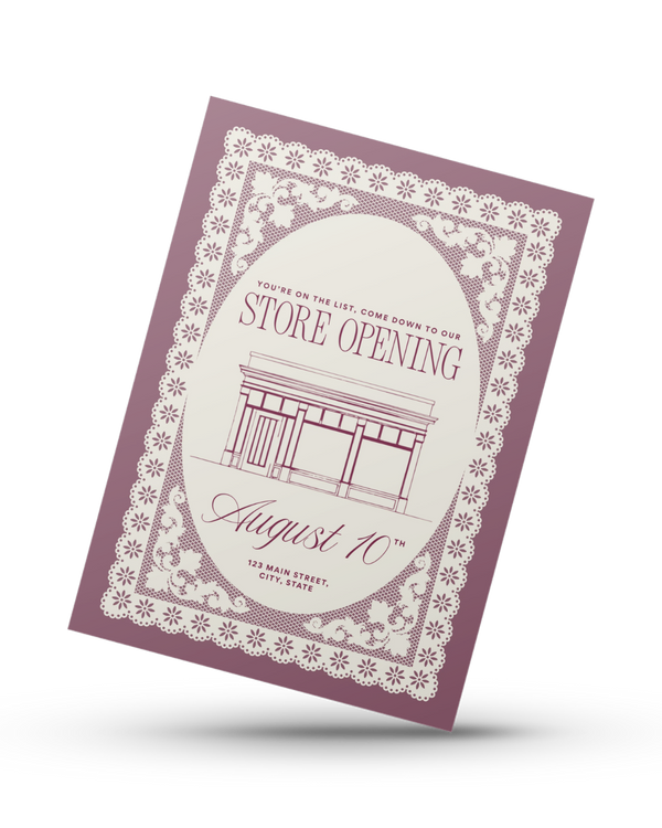 Mitzi Store Opening Flyer