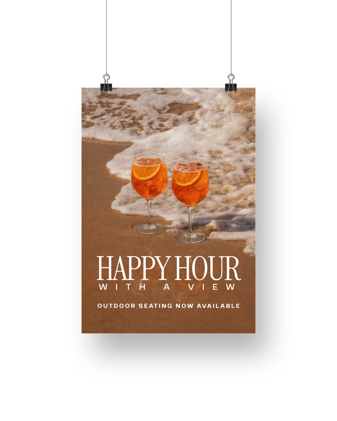 Capri Happy Hour Signage