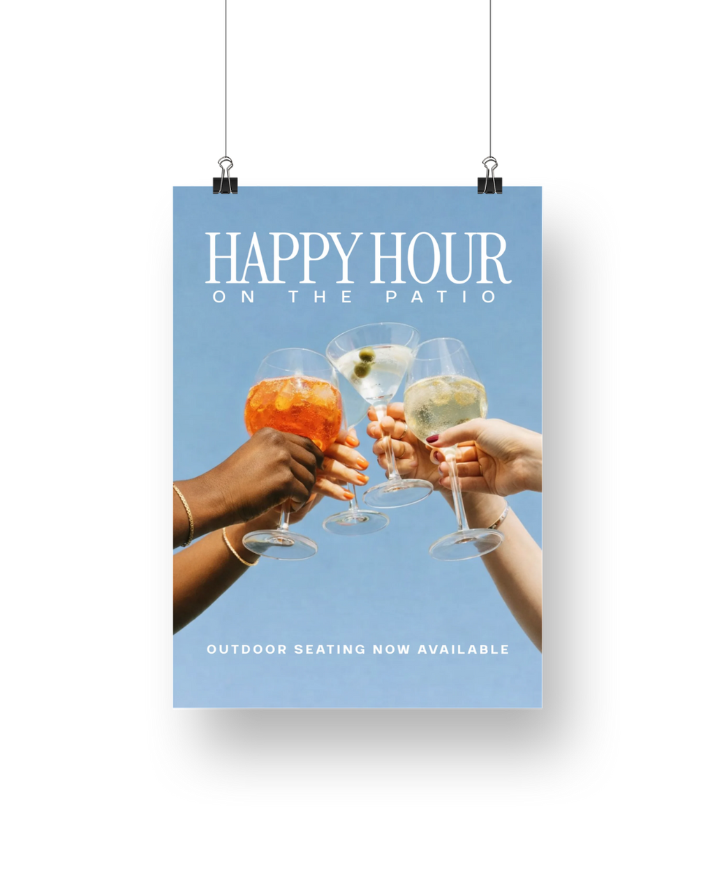 Capri Happy Hour Signage