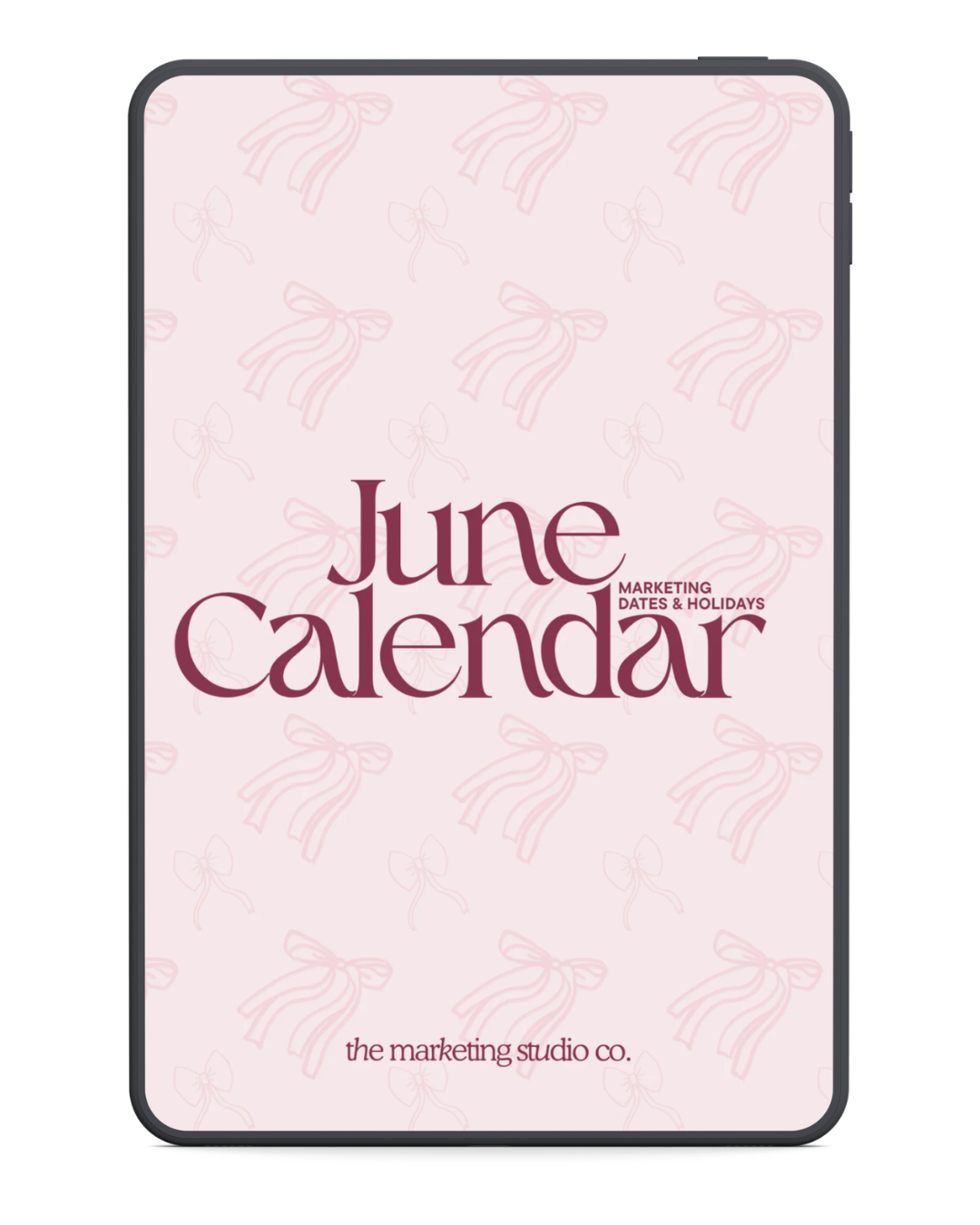 June Marketing Dates & Holidays Calendar