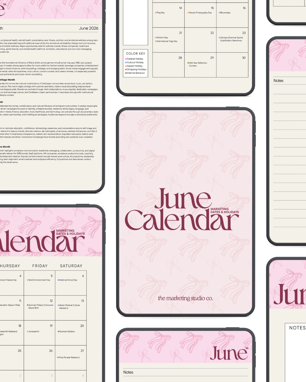 June Marketing Dates & Holidays Calendar