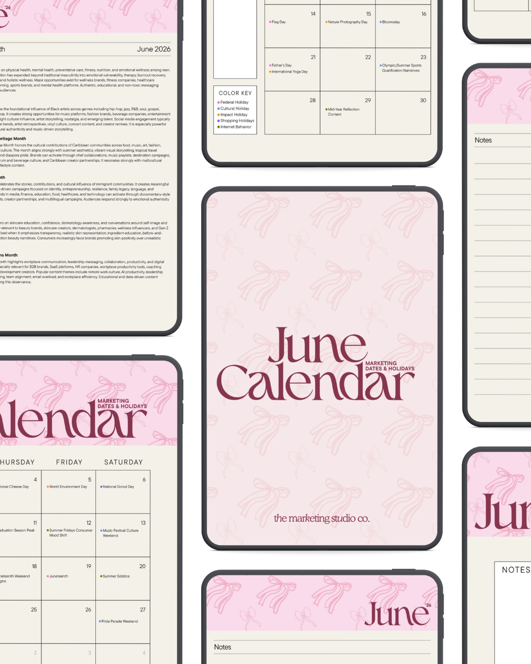 June Marketing Dates & Holidays Calendar