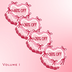 Lolita Short Bow Cake Discount Off Stickers