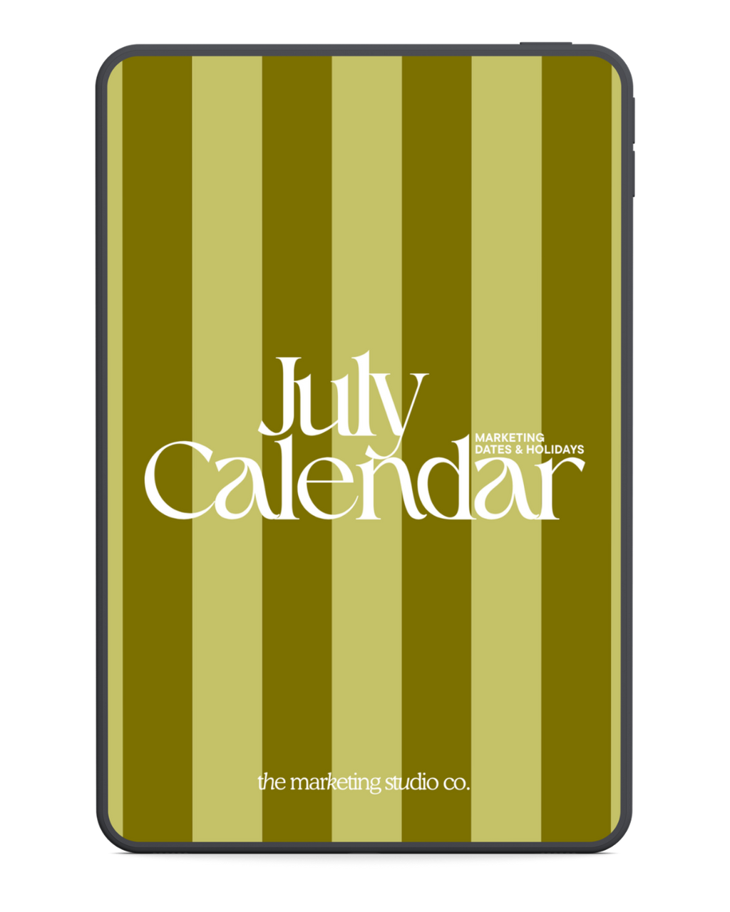 July Marketing Dates & Holidays Calendar