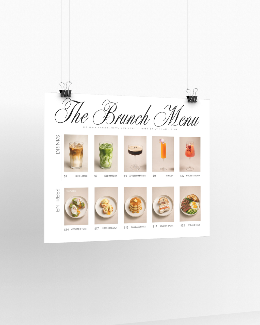 Mitzi Brunch Menu