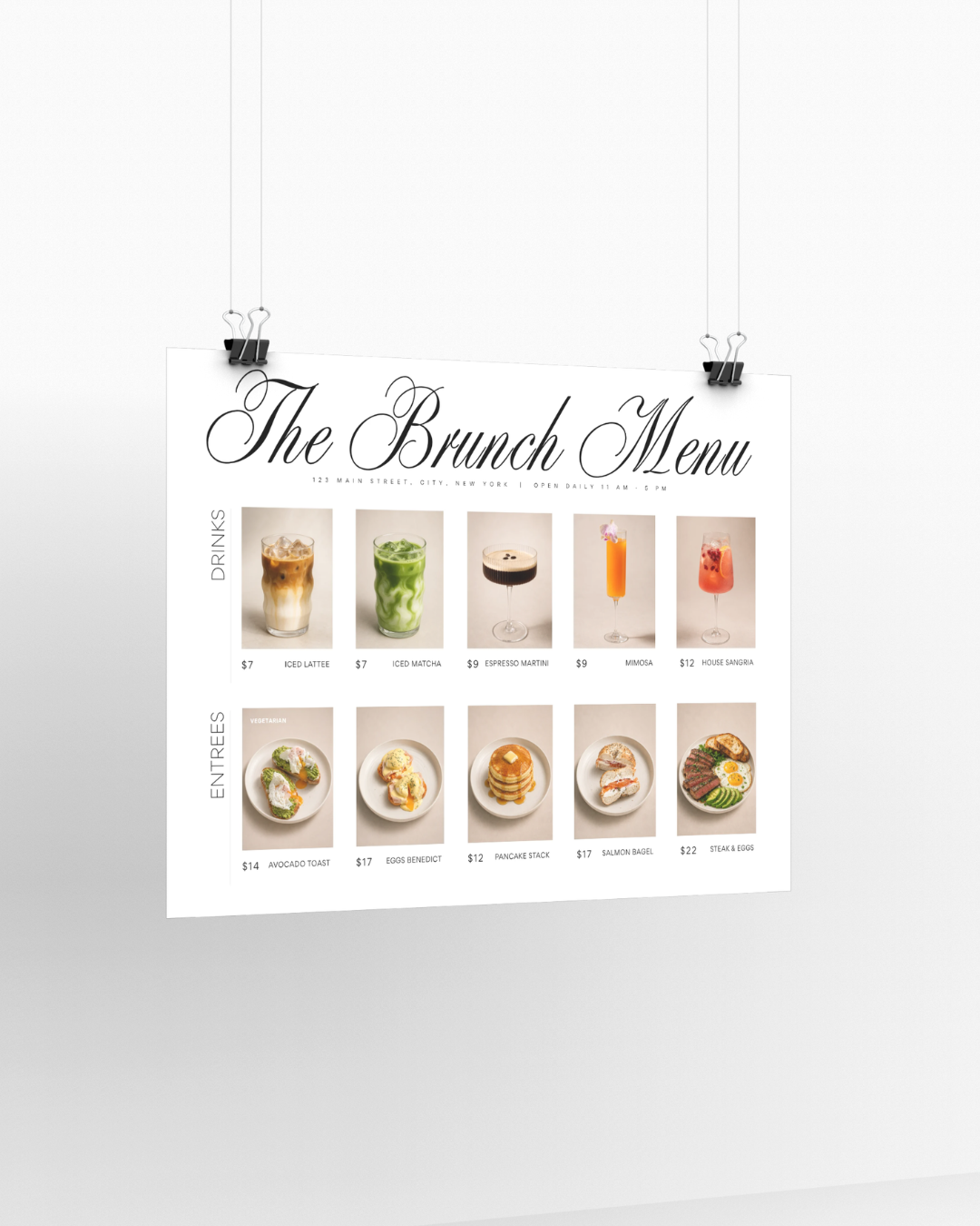 Mitzi Brunch Menu