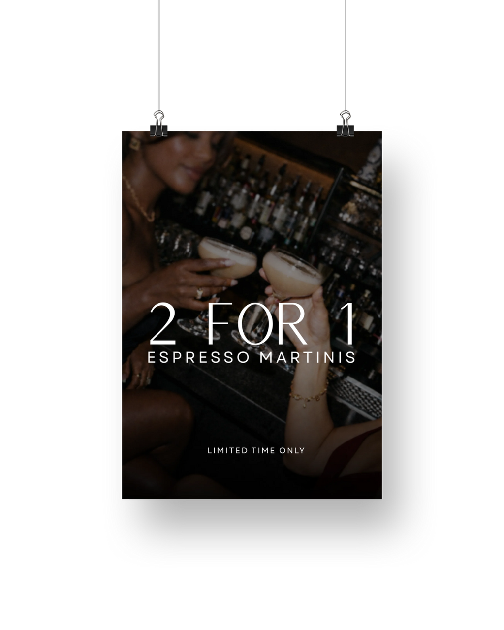 Ezra 2-for-1 Cocktail Signage
