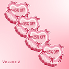 Lolita Short Bow Cake Discount Off Stickers