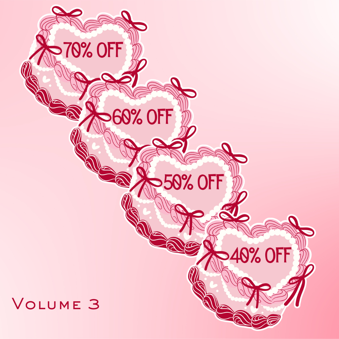 Lolita Short Bow Cake Discount Off Stickers