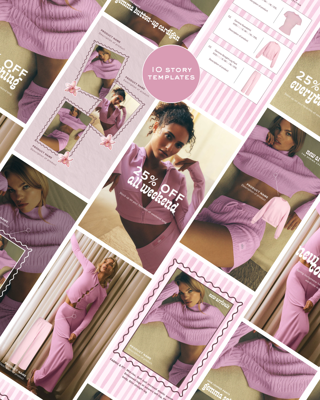 Gemma Social Media Story Templates