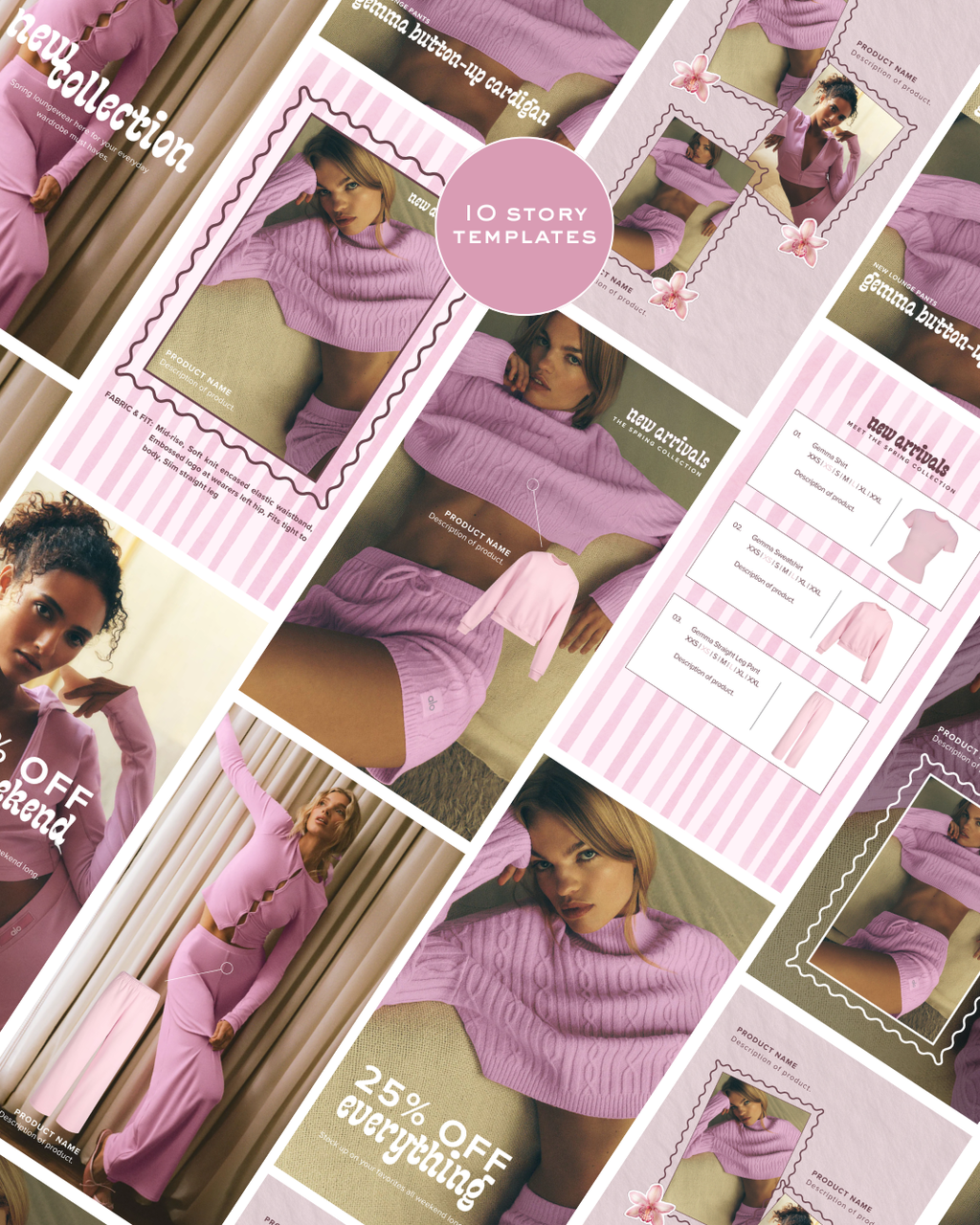 Gemma Social Media Story Templates