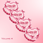 Lolita Short Bow Cake Discount Off Stickers