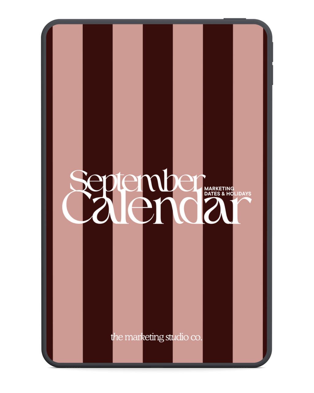 September Marketing Dates & Holidays Calendar