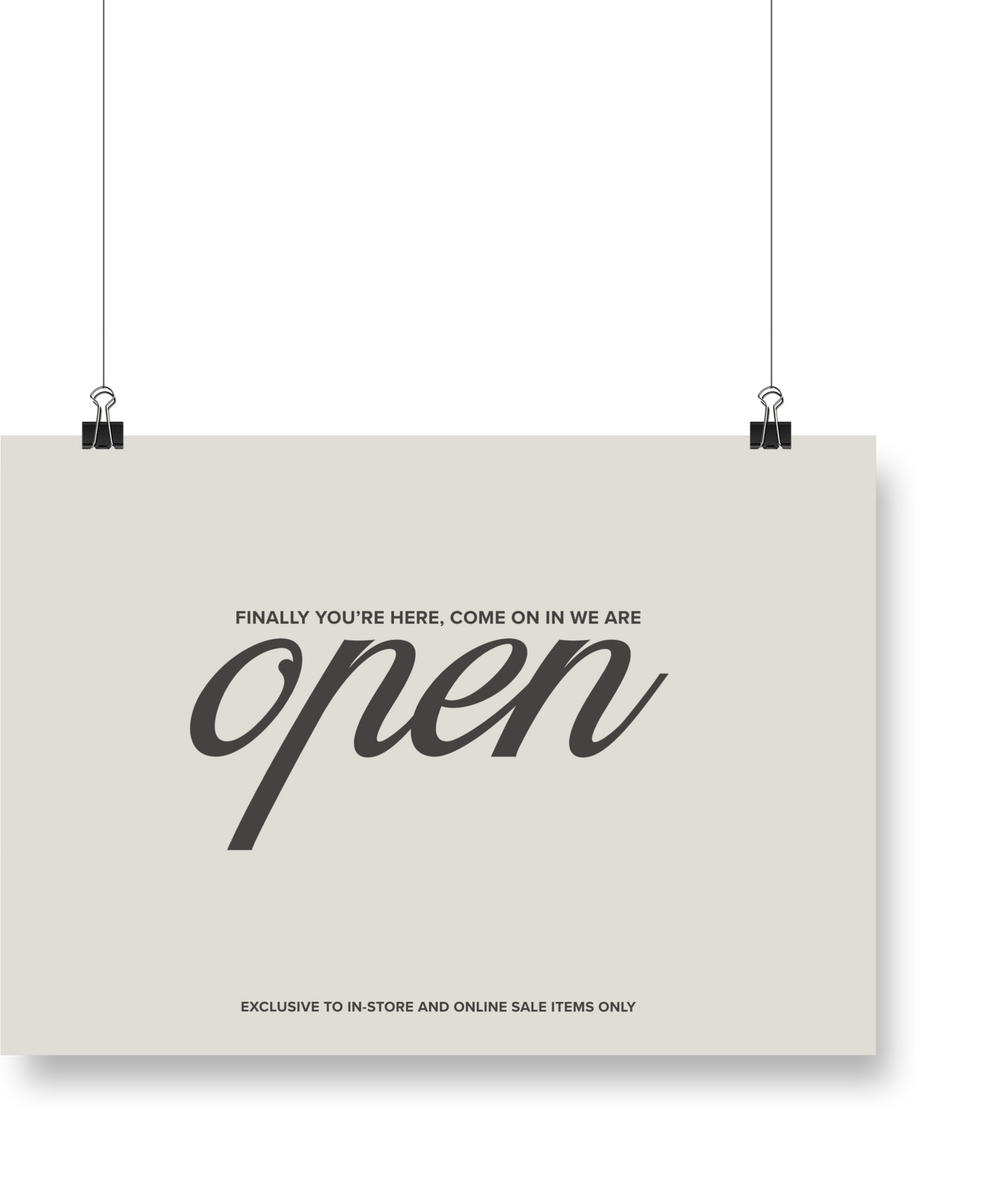 Psalms Classic Open Sign No. 1