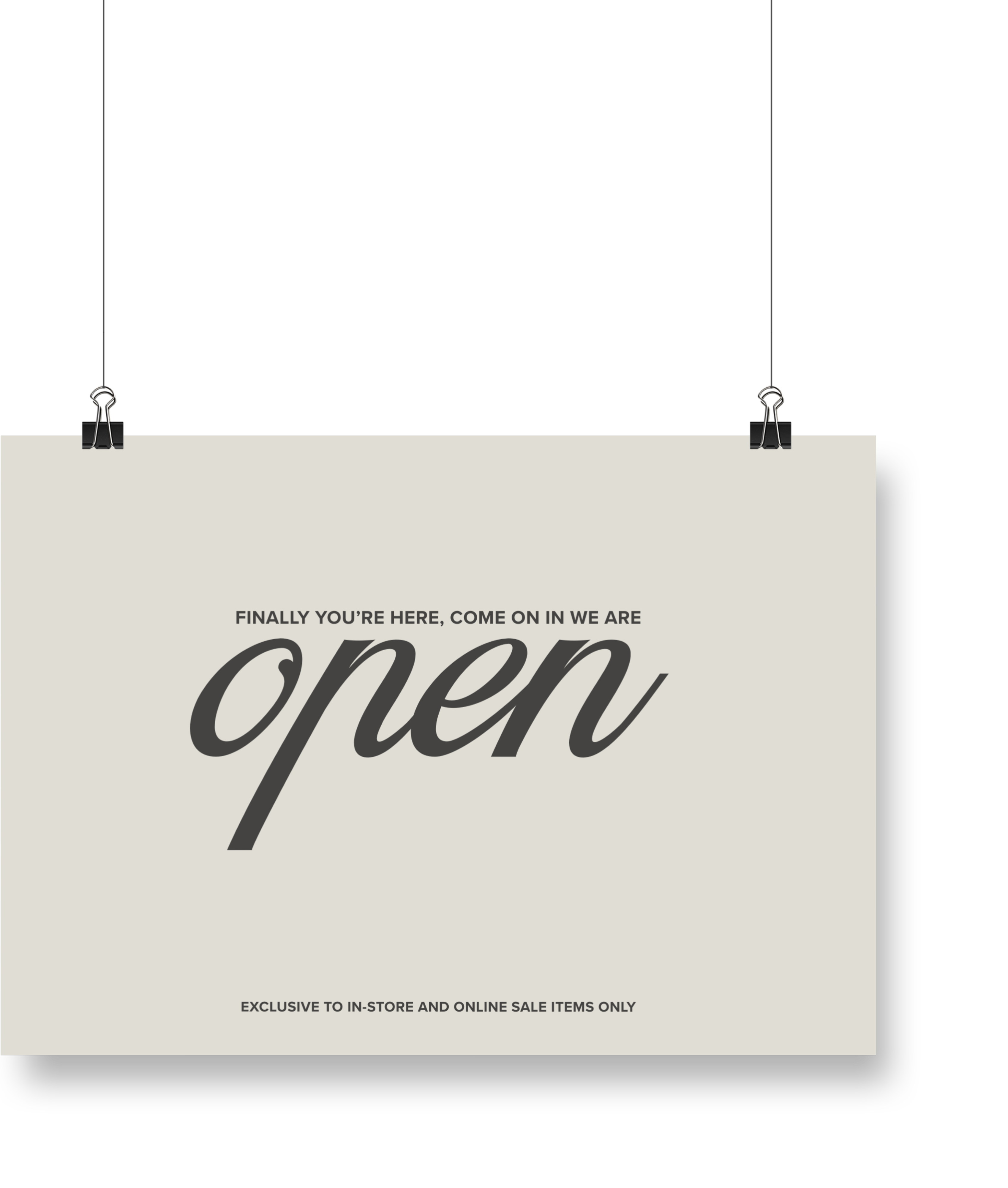 Psalms Classic Open Sign No. 1