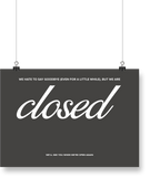 Psalms Classic Closed Sign No. 1