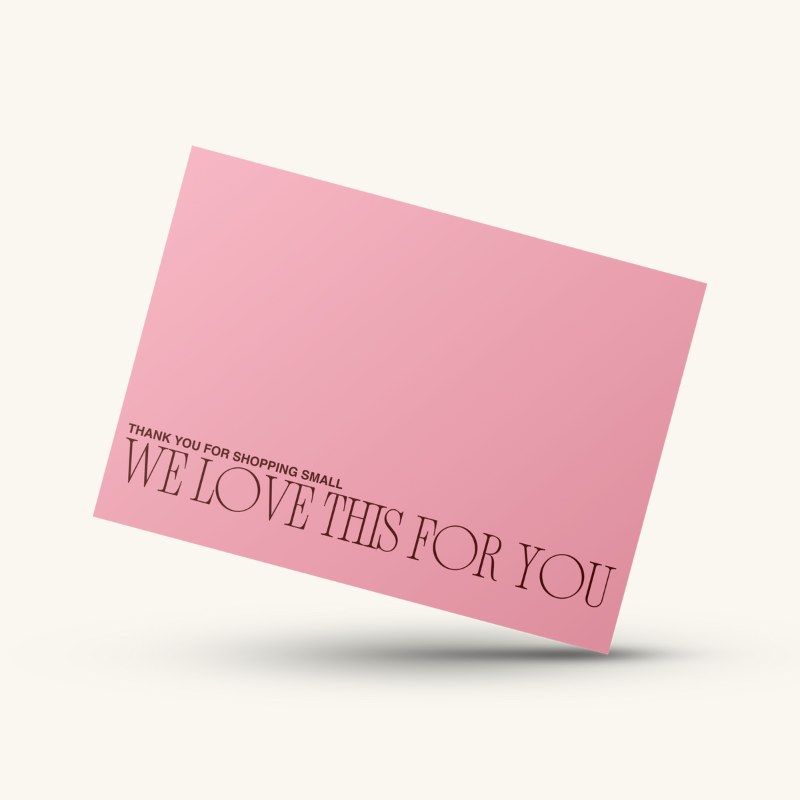 We Love This For You Thank You Card Set