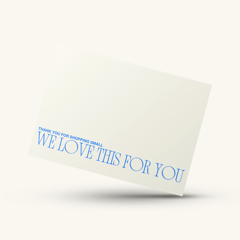 We Love This For You Thank You Card Set