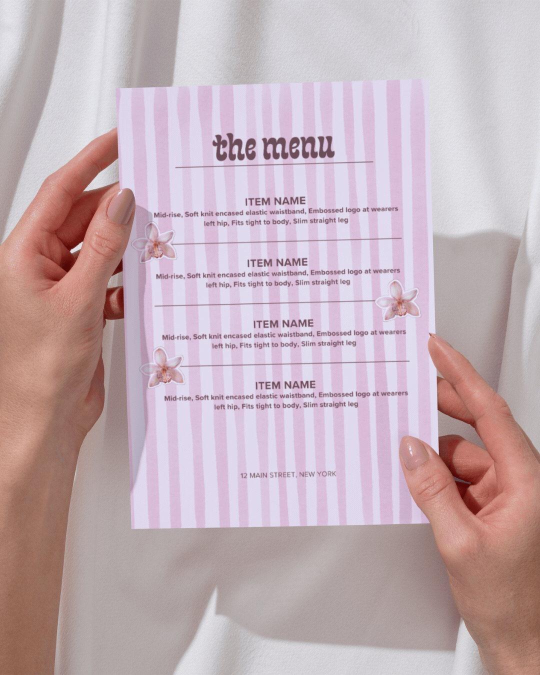 Gemma Menu Templates