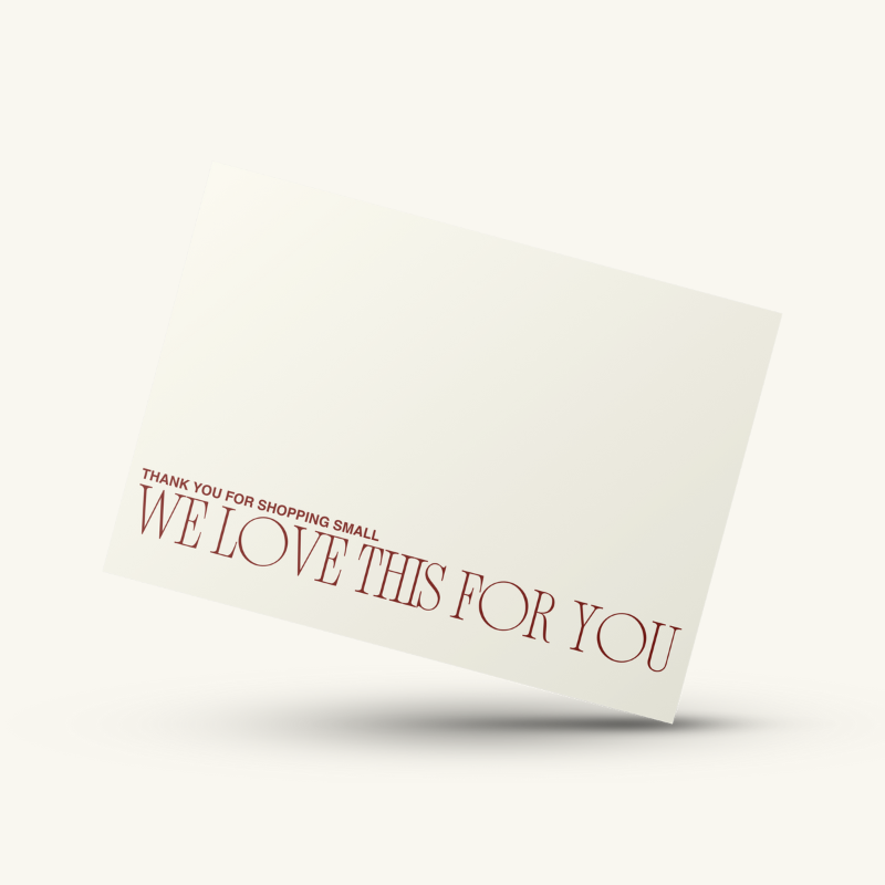 We Love This For You Thank You Card Set