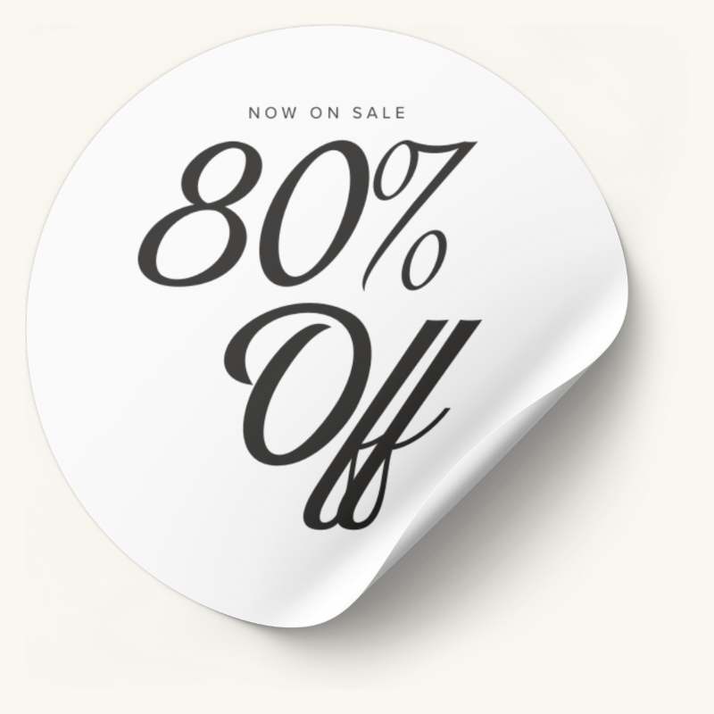 Psalms Percent Off Stickers No.1 (50 - 85%)