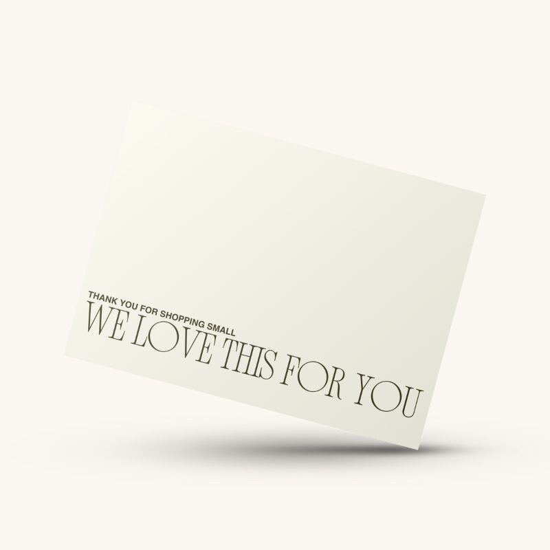 We Love This For You Thank You Card Set