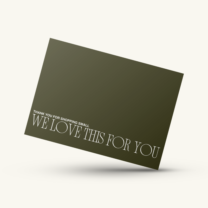 We Love This For You Thank You Card Set