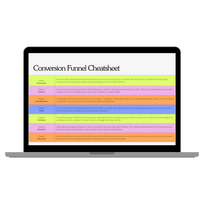Conversion Funnel Cheatsheet