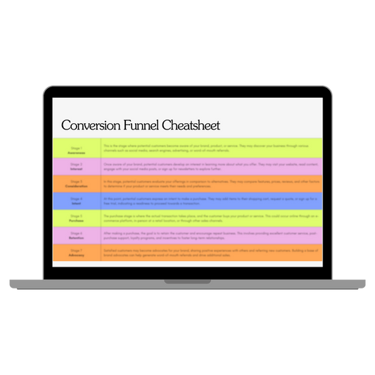 Conversion Funnel Cheatsheet