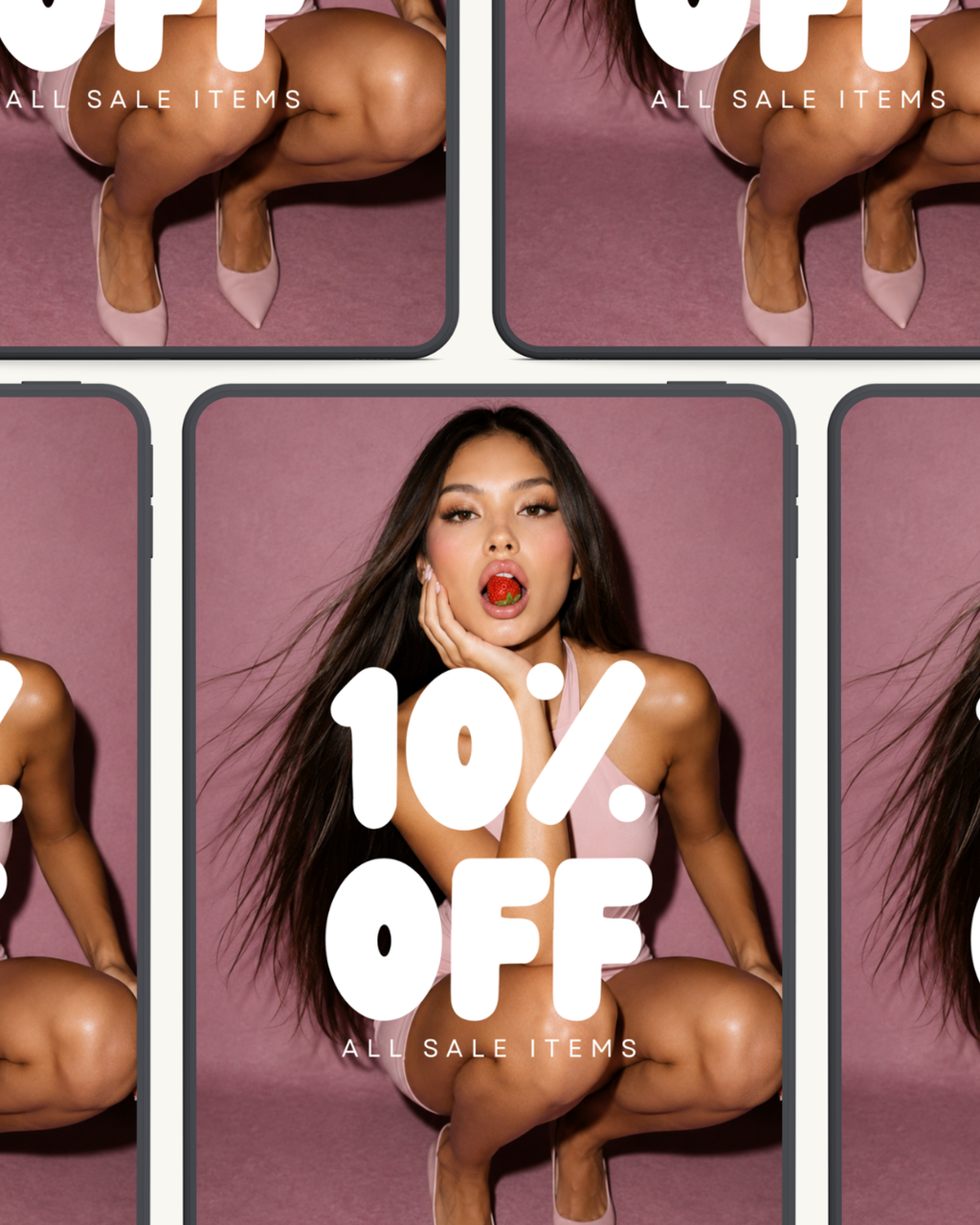 Lola No 1. Percent Off Sale Signage