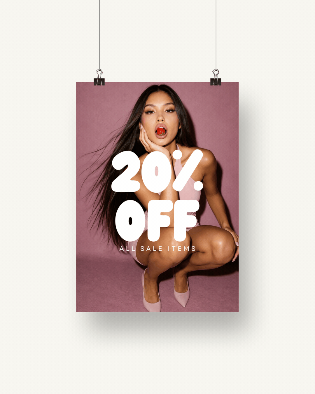 Lola No 1. Percent Off Sale Signage