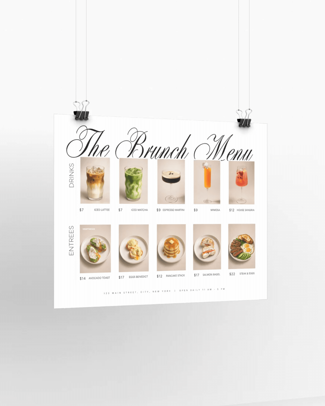 Mitzi Brunch Menu
