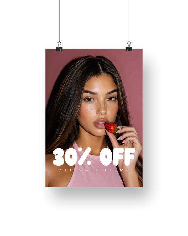 Lola No 2. Percent Off Sale Signage