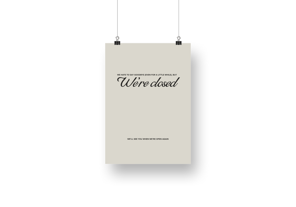 Psalms Classic Closed Sign No. 2