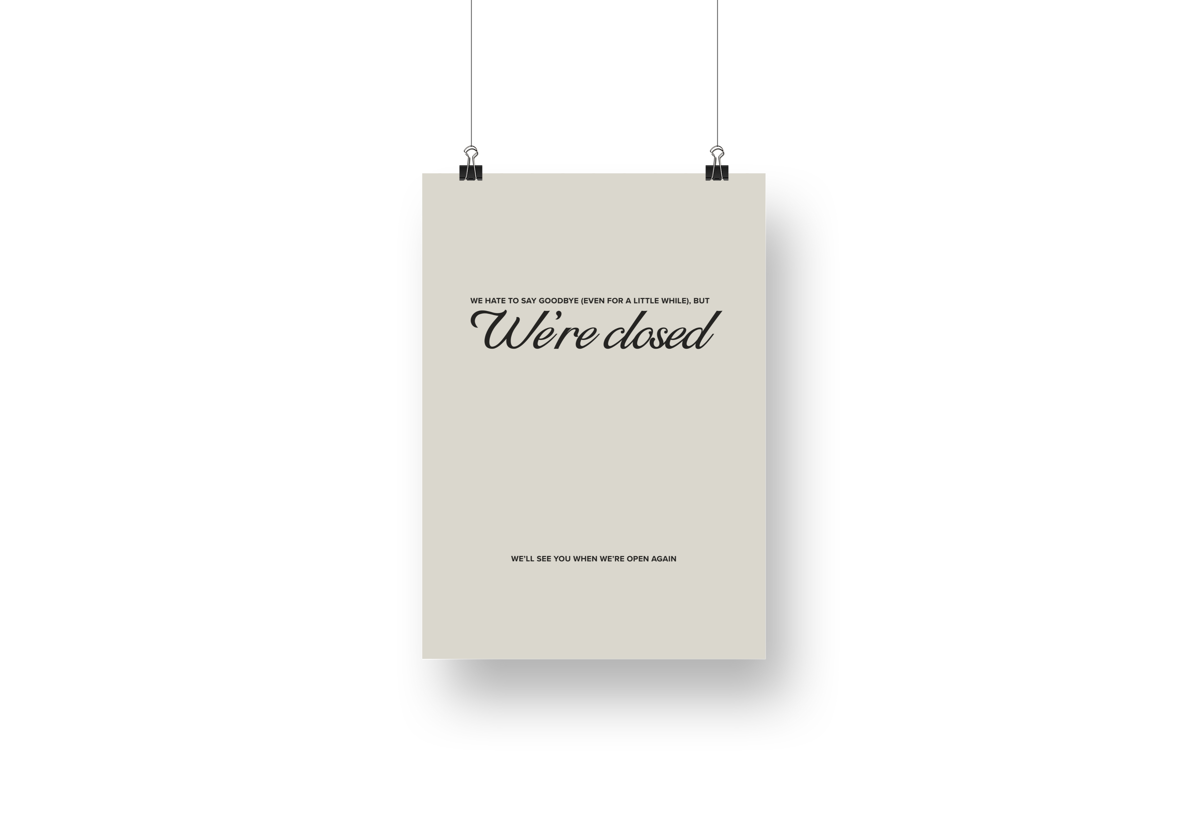 Psalms Classic Closed Sign No. 2