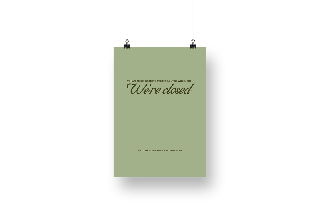 Psalms Classic Closed Sign No. 2