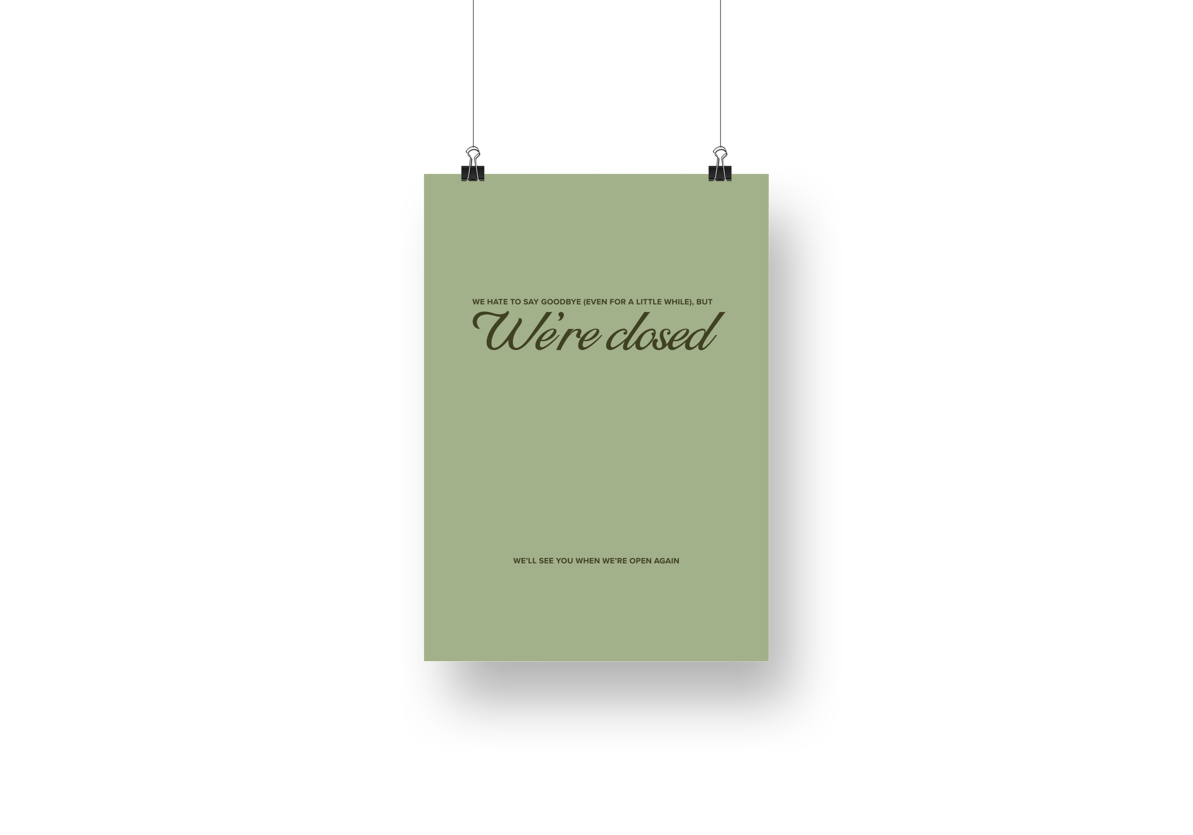 Psalms Classic Closed Sign No. 2