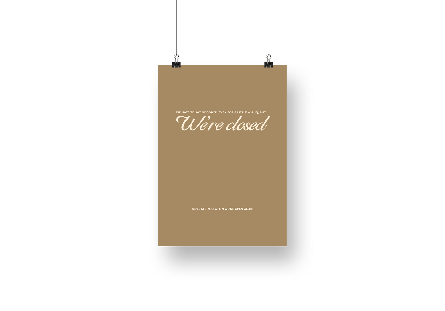 Psalms Classic Closed Sign No. 2