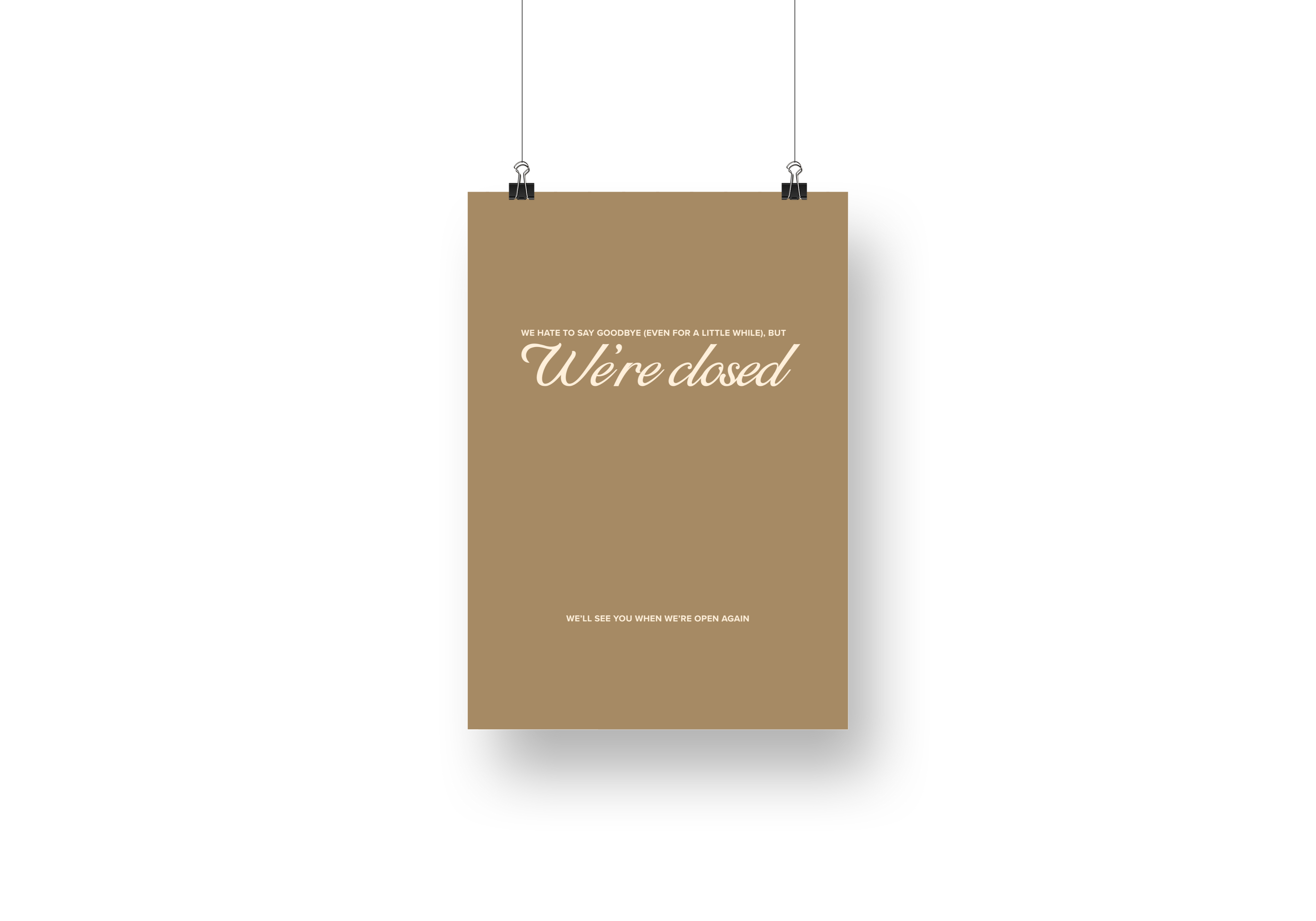 Psalms Classic Closed Sign No. 2