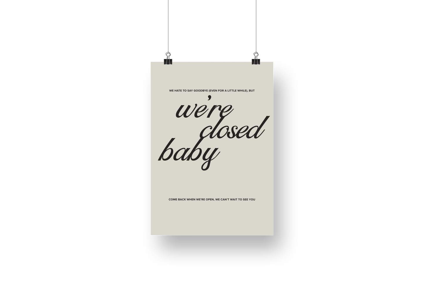 Psalms We’re Open/Closed Baby Sign Pack