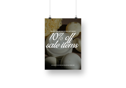 Psalms Beauty Clearance & Sale Discount Sign