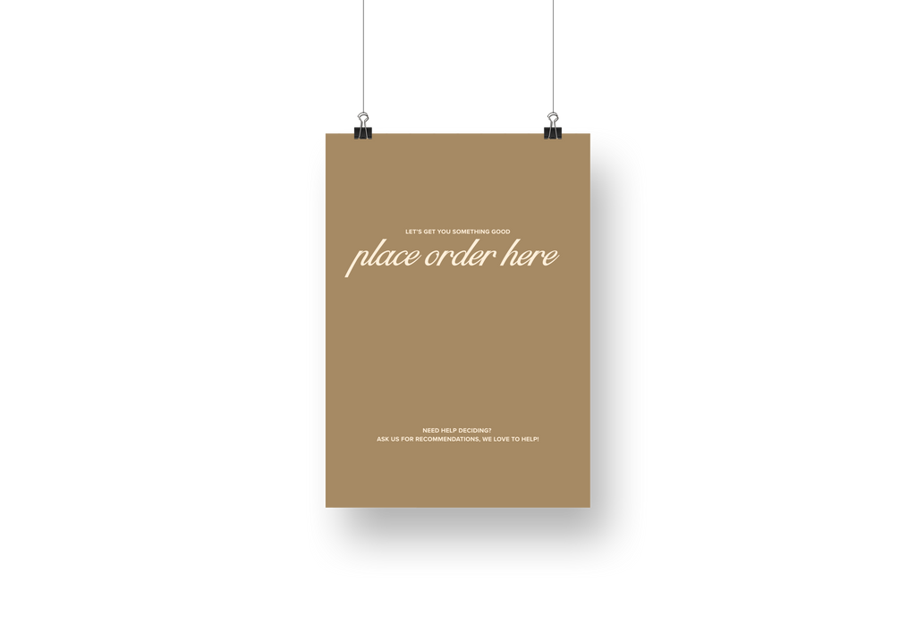 Psalms Place Order Sign