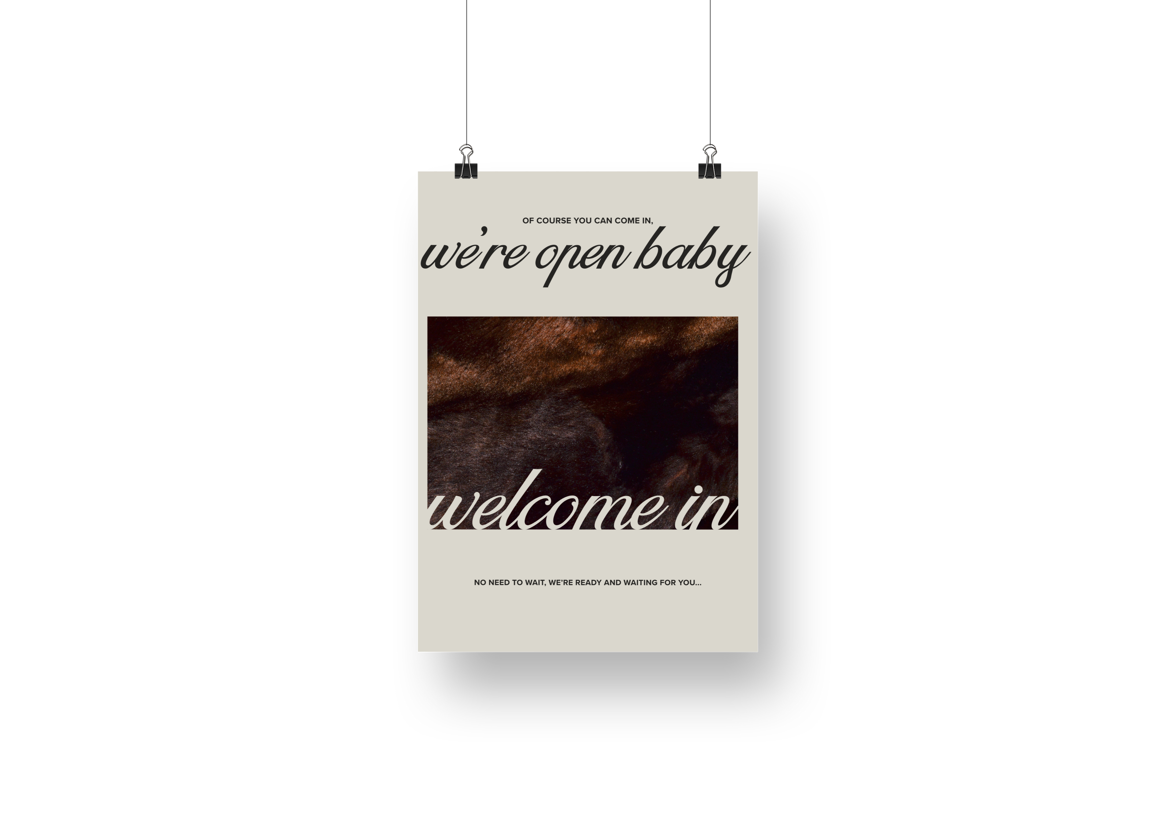 Psalms We’re Open Baby Sign