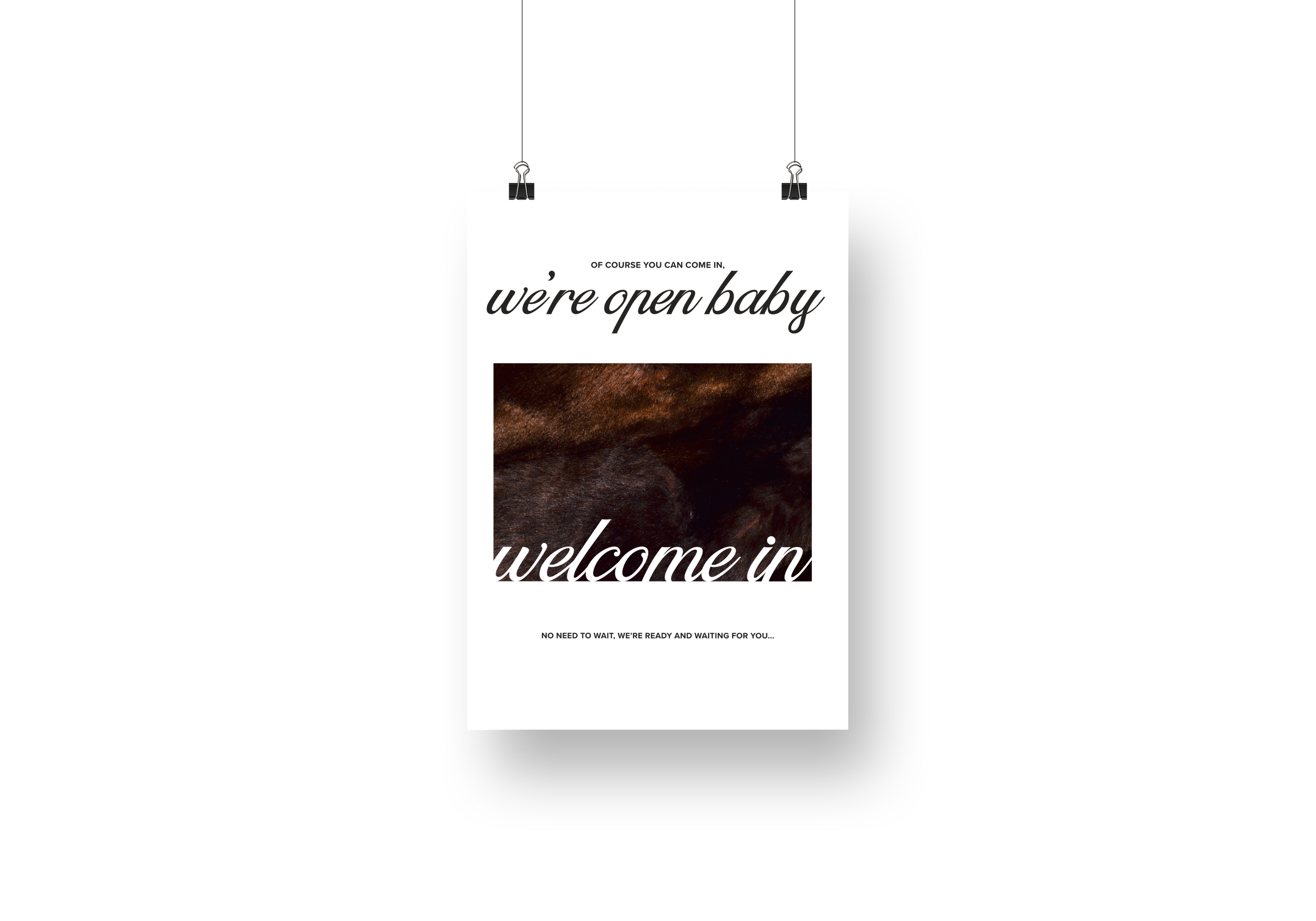 Psalms We’re Open Baby Sign